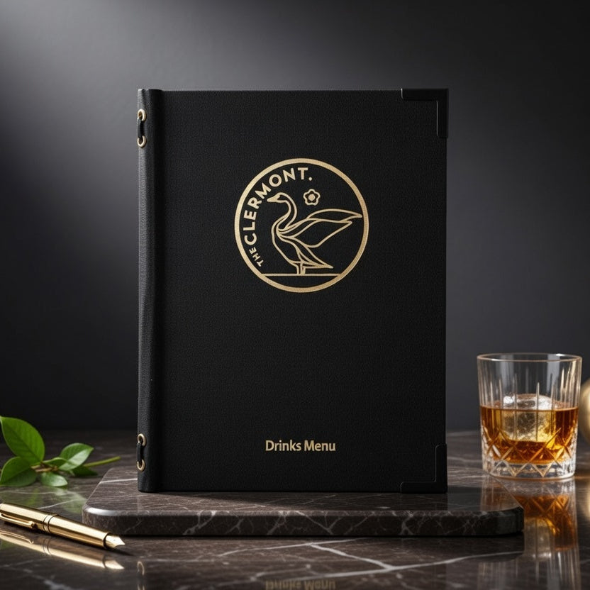 London Textile Menu Cover