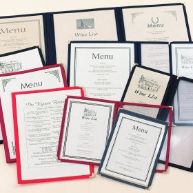 American Framed Menu Covers