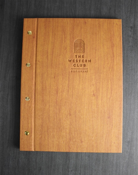 Funda de Menú Washington con Efecto Madera