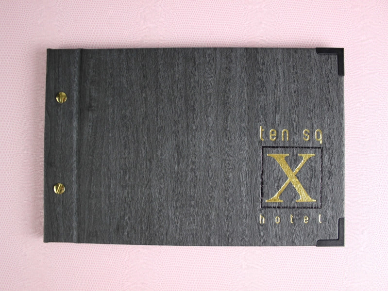 Funda de Menú Washington con Efecto Madera